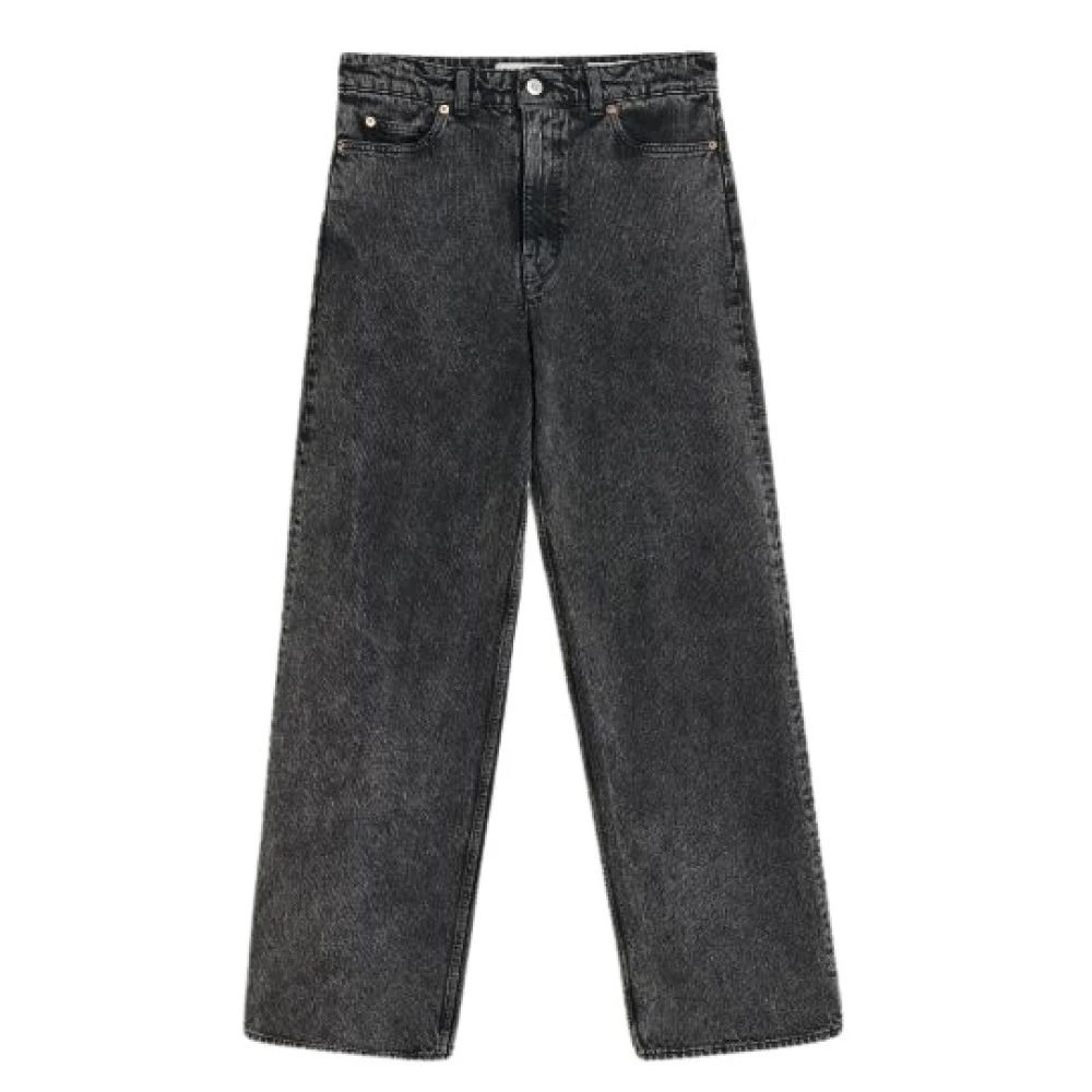 Our Legacy Women's Black Straight Jeans,, Classic Denim Jeans For Everyday Wear Large
