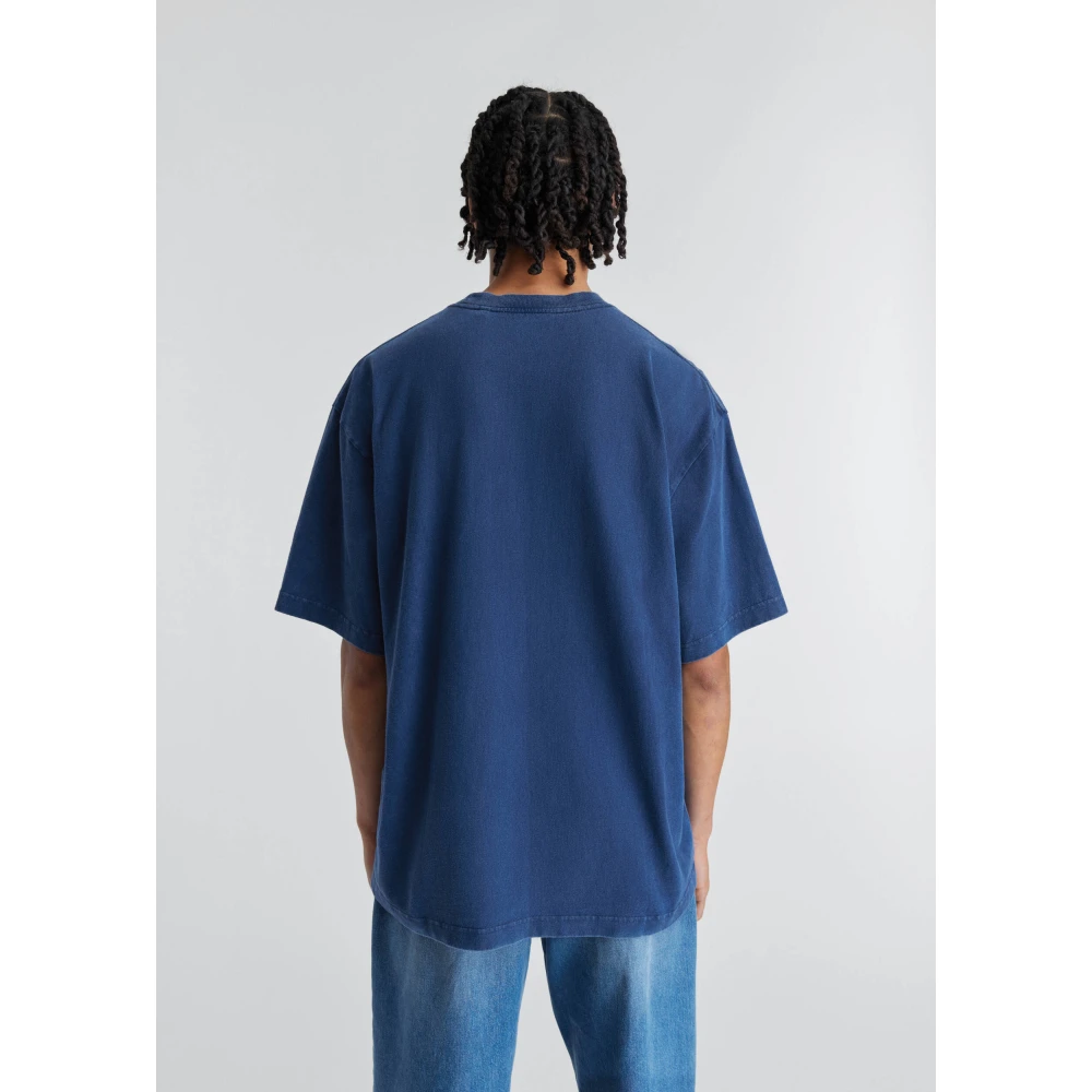 Axel Arigato Link Washed T-Shirt Blue Heren