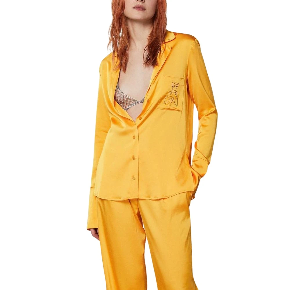Patrizia Pepe Vrouw Oranje Blouse
