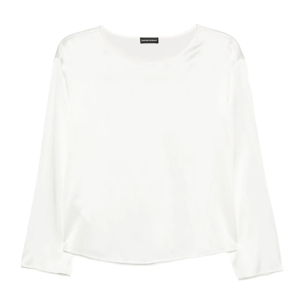Emporio Armani Donna Bianco Top, M, New,