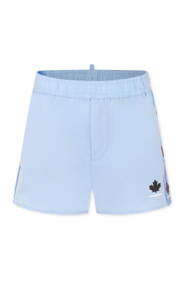 ljusbla-badshorts-med-logoband