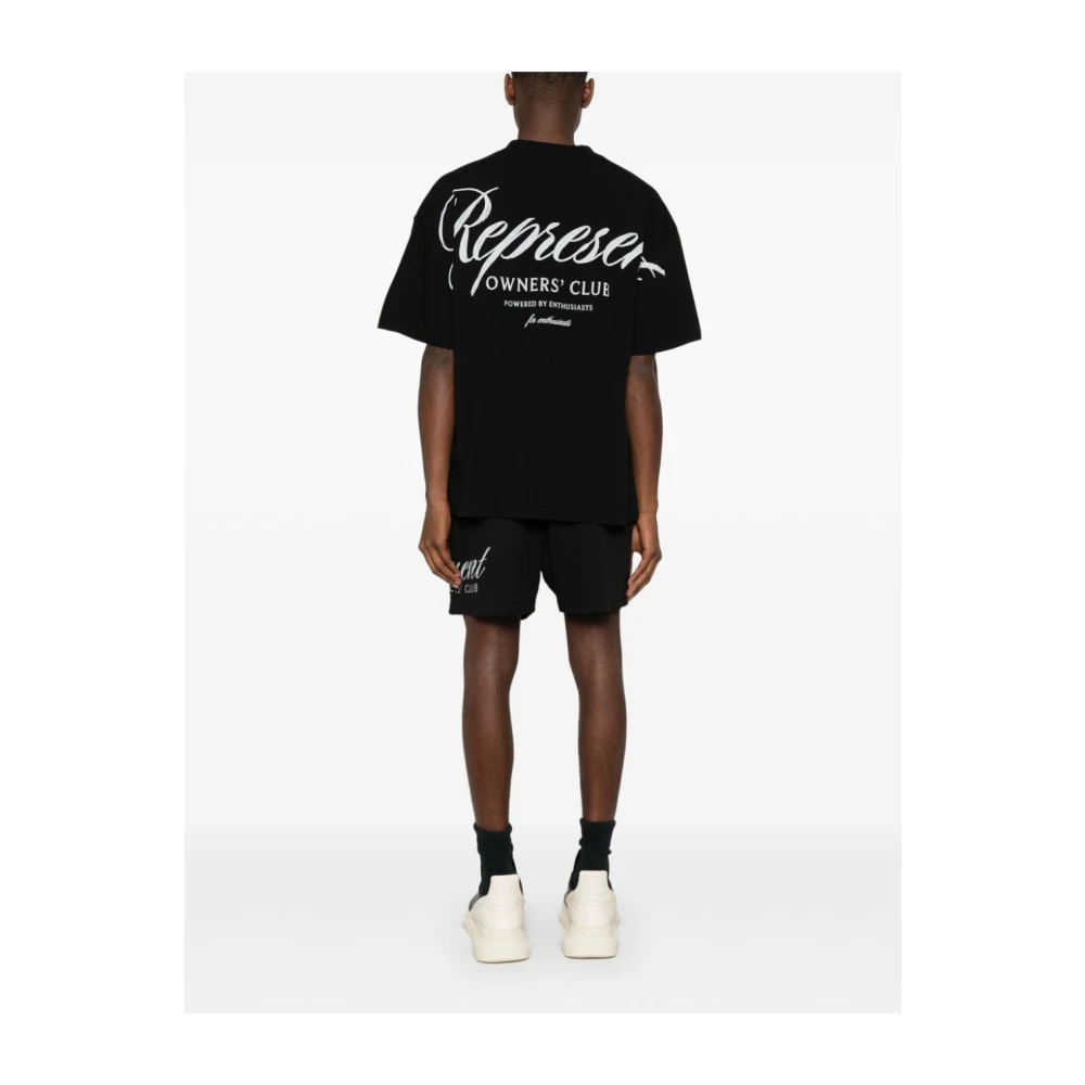 Represent Oversized T-shirt met `Owners Club` Print Black Heren