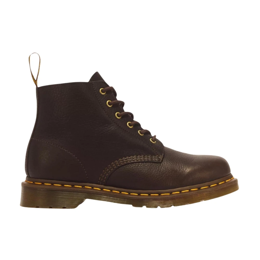 Dr. Martens 101 Ub 6-Eye Ambassador Lace-Up Boots - Male - Lace-Up Boots - Brown - 8 Uk - Shoes
