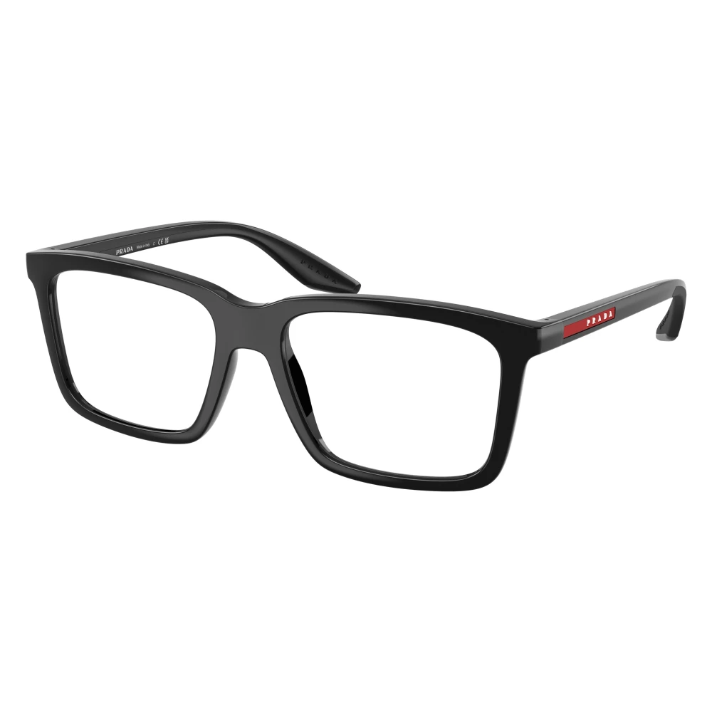 Prada Linea Rossa Black Man Ps 03Sv 1Ab1o1 Optical Frames Injected Squared Normal - Image 2