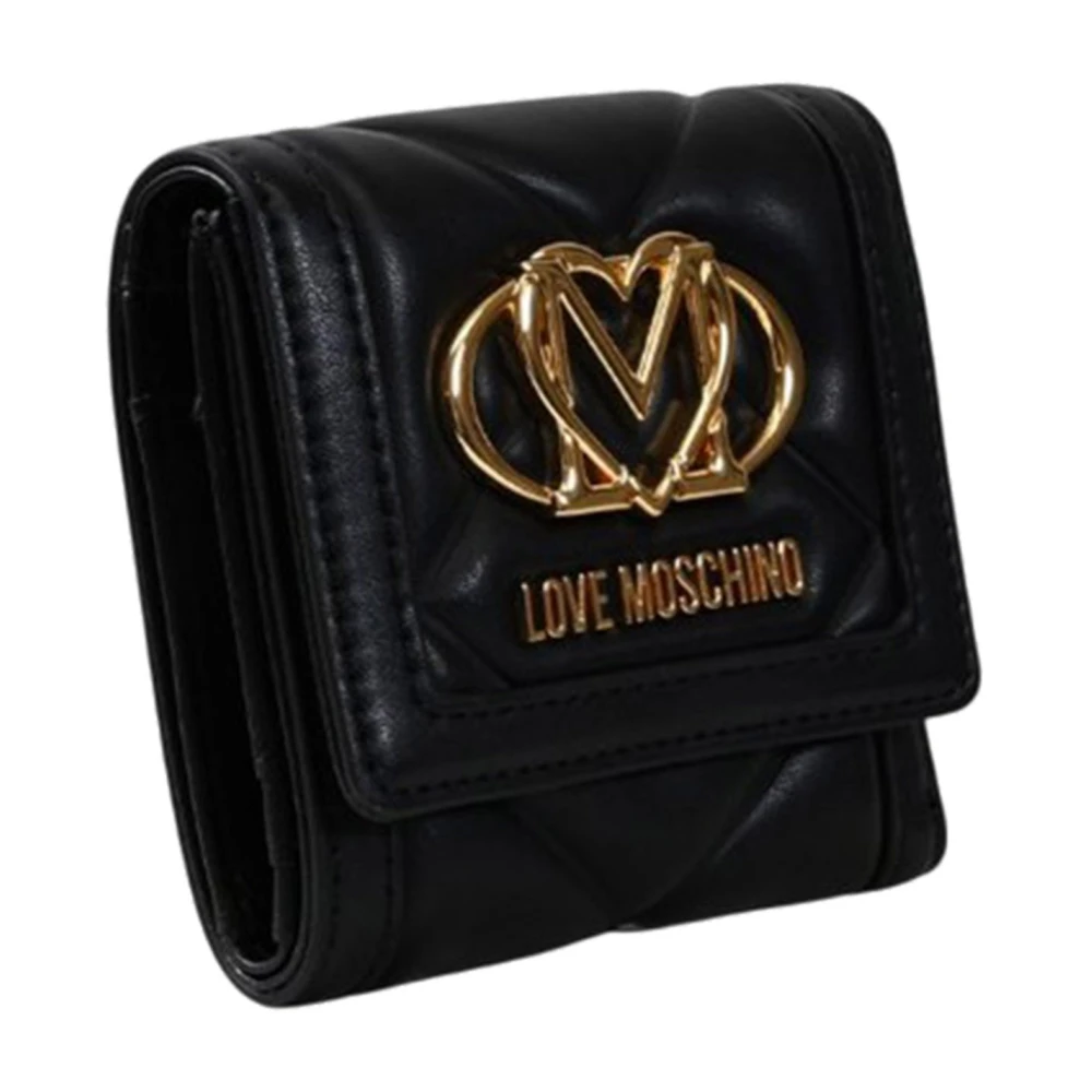 Moschino Zwarte synthetische damesportemonnee Black Dames