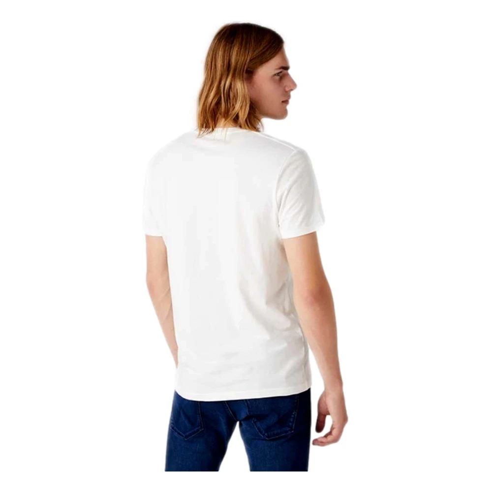 Wrangler T-shirt White Heren