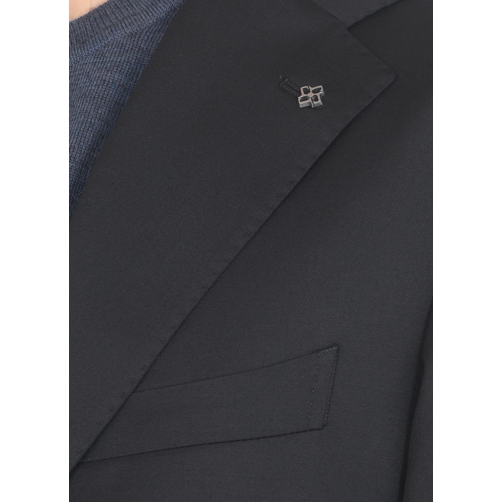 Tagliatore Blauw pak Black Heren