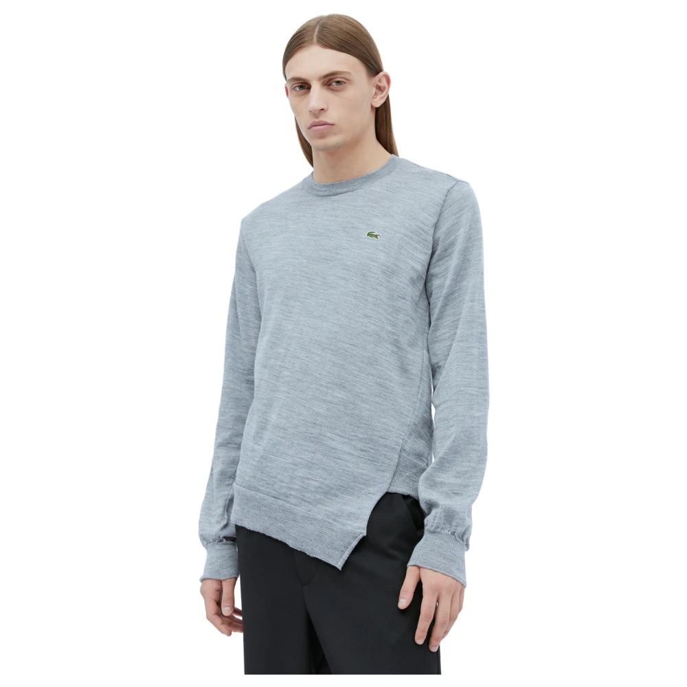 Comme des Garçons Lacoste Logo Borduurwerk Sweater Gray Heren