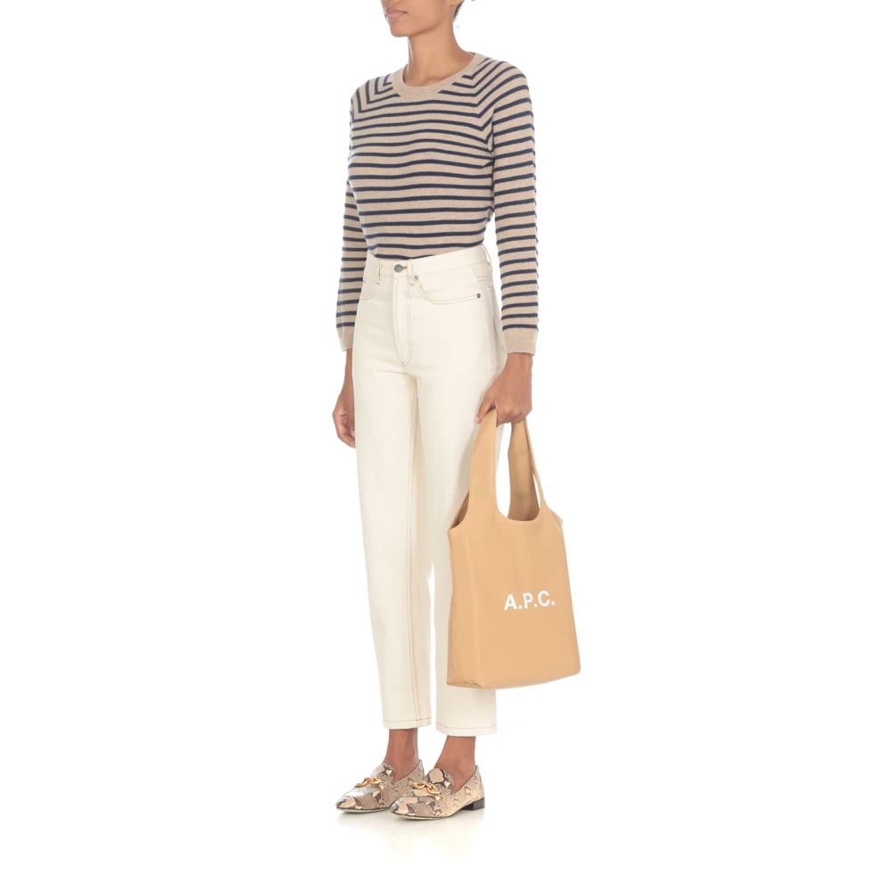 A.p.c. Tote Bag Shopper Beige Dames