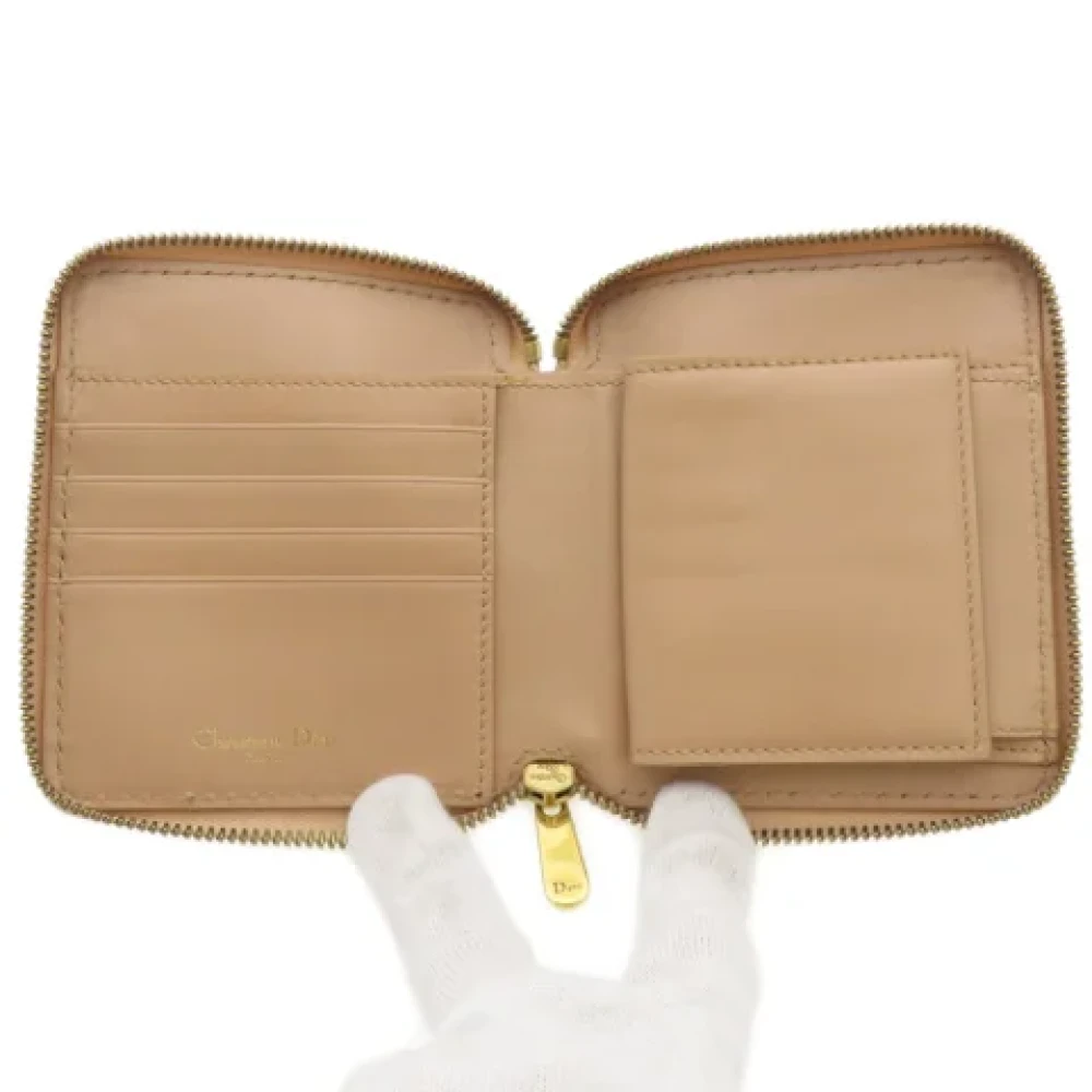 Dior Vintage Pre-owned Leather wallets Pink Dames