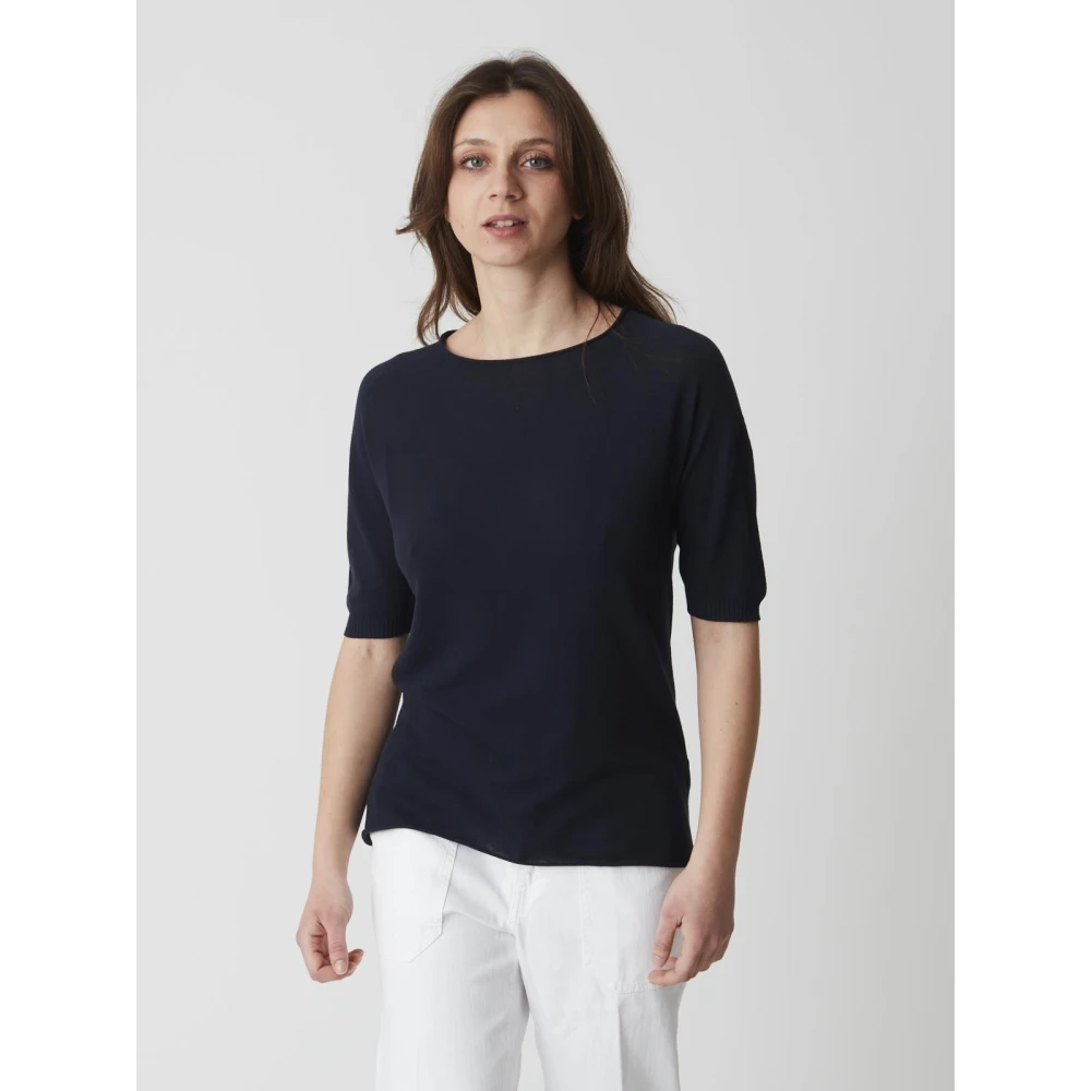 Alpha Studio Dames Crew Neck T-Shirt Blue Dames
