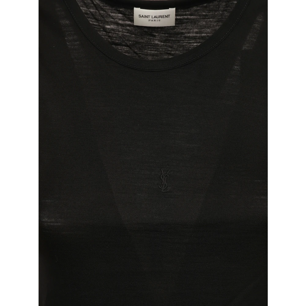 Saint Laurent Zwarte Top Debardeur Black Dames