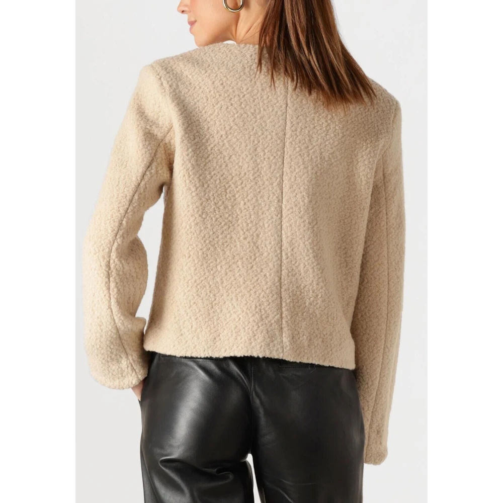 Y.A.S Zand LS Jack voor Stijlvolle Vrouwen Beige Dames