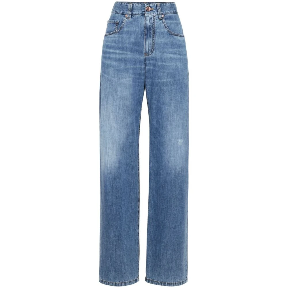 BRUNELLO CUCINELLI Straight Jeans Blue Dames