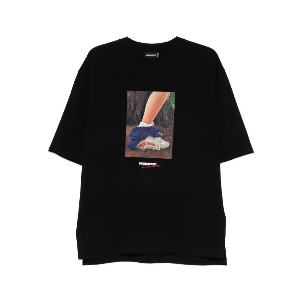 Dsquared2 Men's Black T-Shirt - L - Tops