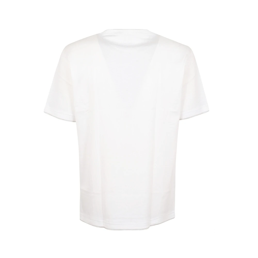 Eleventy Men's White Giza Cotton Jersey T-Shirt - T-Shirts - S - Tops
