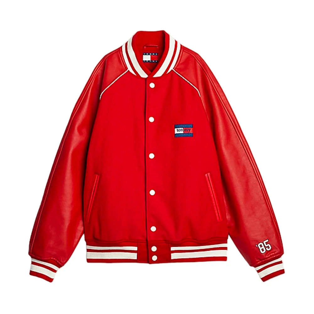 Tommy Hilfiger Bomberjack met relaxte pasvorm Red Dames