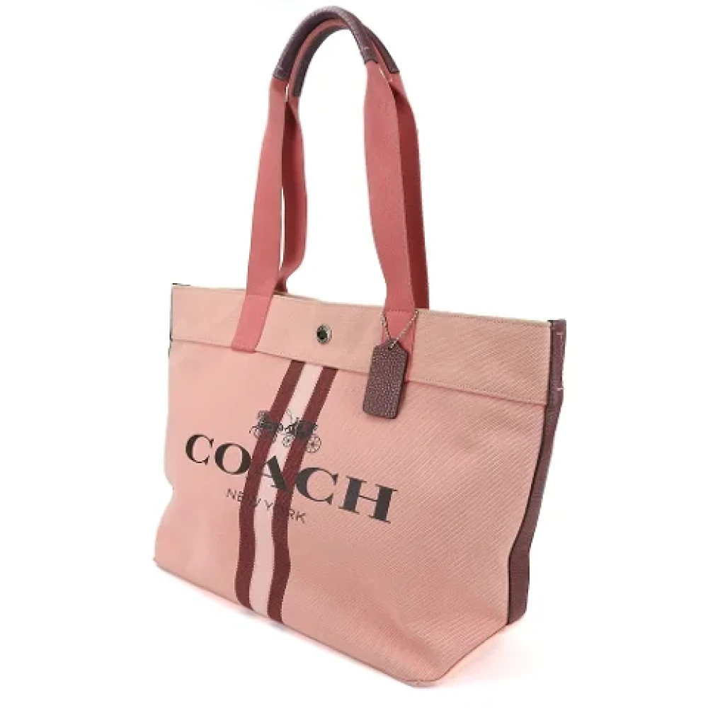 Coach Pre-owned Canvas shoulder-bags Pink Dames