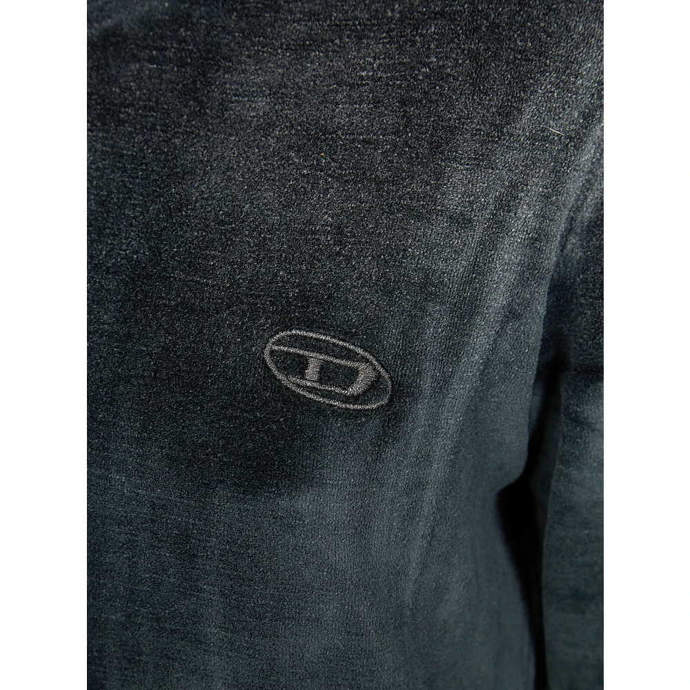 Diesel Elegant Quarter Zip Sweater Black Dames