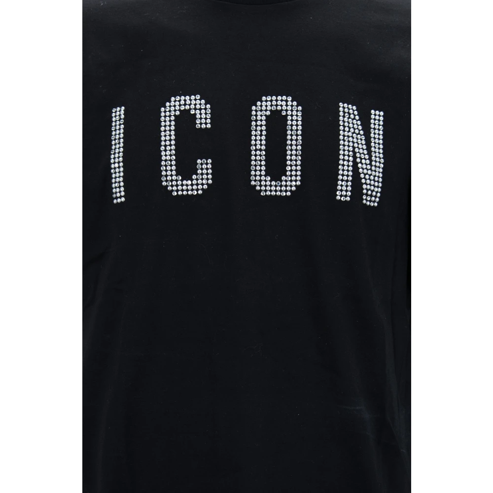 Dsquared2 Iconisch Katoenen T-shirt voor Heren Black Heren