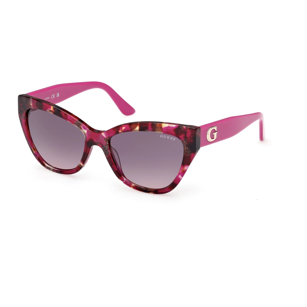 Guess Donna Rosa/Grigio Gu00204 78F Occhiali Da Sole Acetato Cat Eye Normale Sfumato - Immagine 3