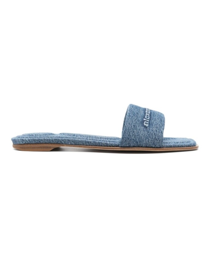 indigo-blue-leather-flat-sandals