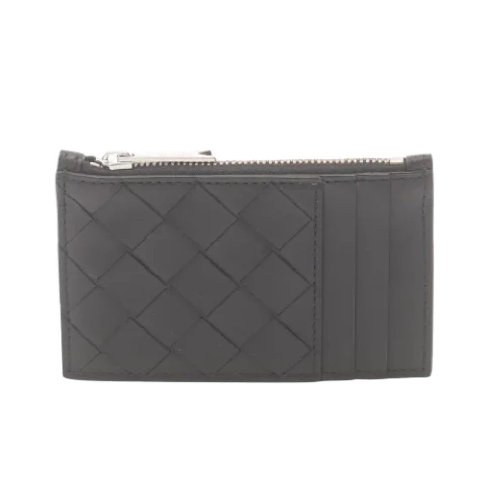 Bottega Veneta Vintage Pre-owned Leather wallets Black Dames