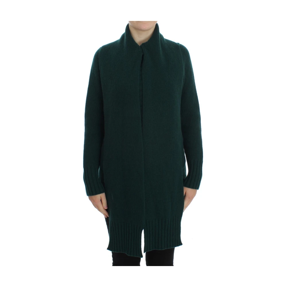 Dolce & Gabbana Lyxig Grön Kashmir Cardigan Tröja Green, Dam