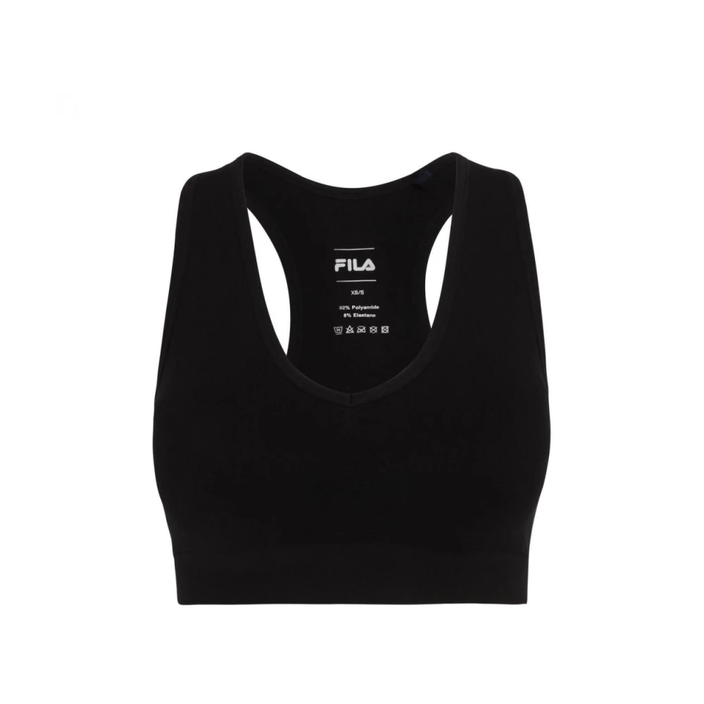 Fila Naadloze Polyester Bh Top Black Dames