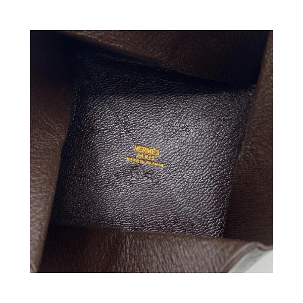 Hermès Vintage Pre-owned Leather wallets Black Dames