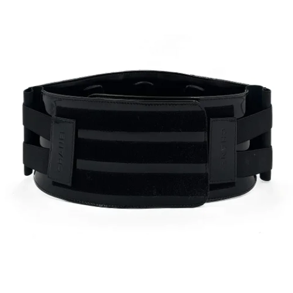 Chanel Vintage Pre-owned Leather belts Black Dames