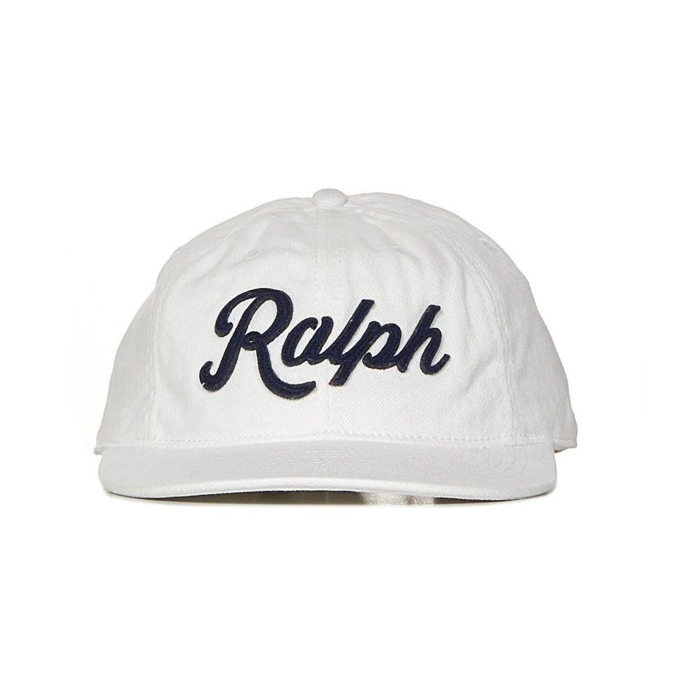Polo Ralph Lauren Witte Katoenen Hoed met Verstelbare Band en Logo Borduursel White Heren