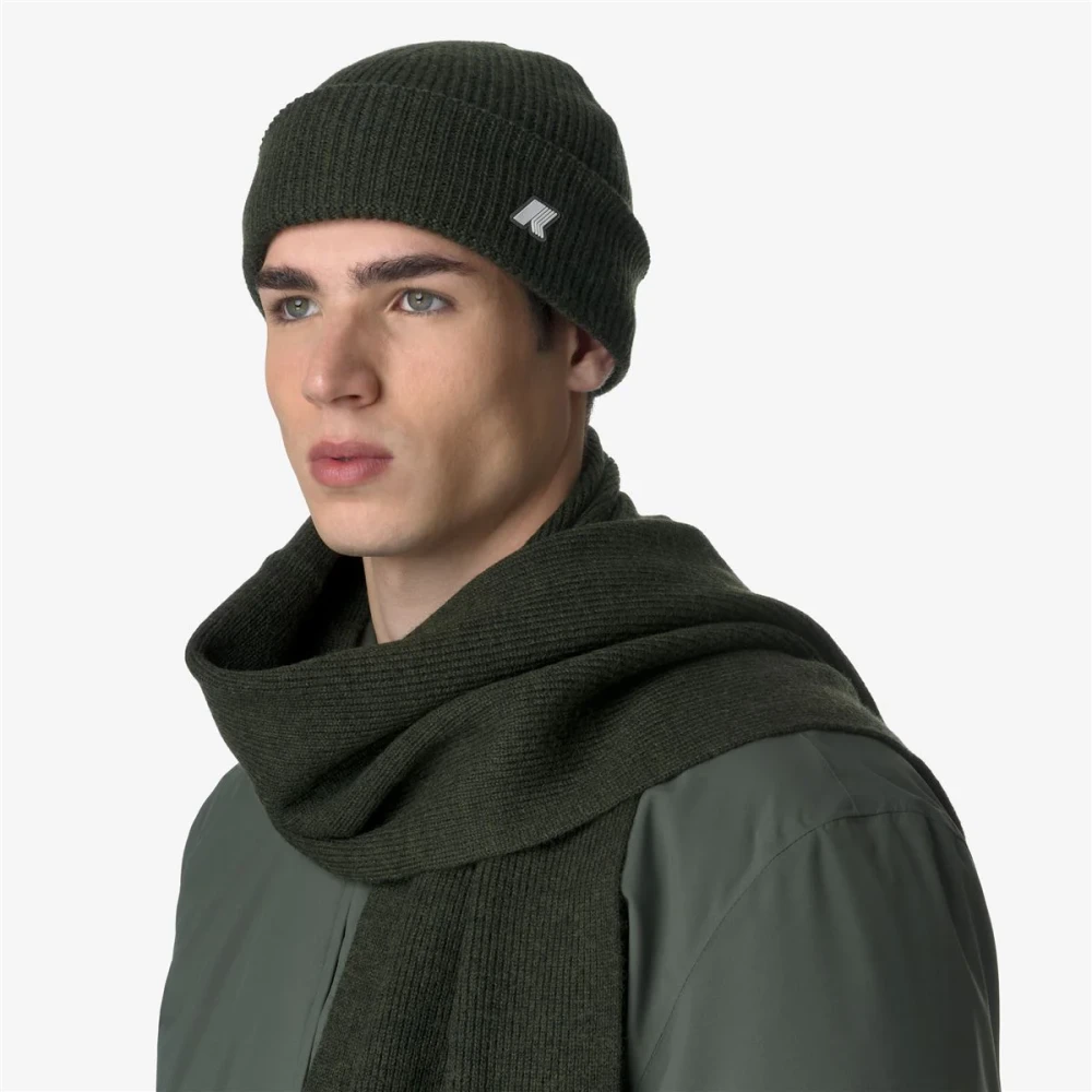 K-way Brice Cardigan Stitch Wool Green Heren