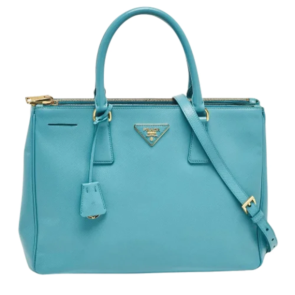Prada Vintage Pre-owned Leather totes Green Dames
