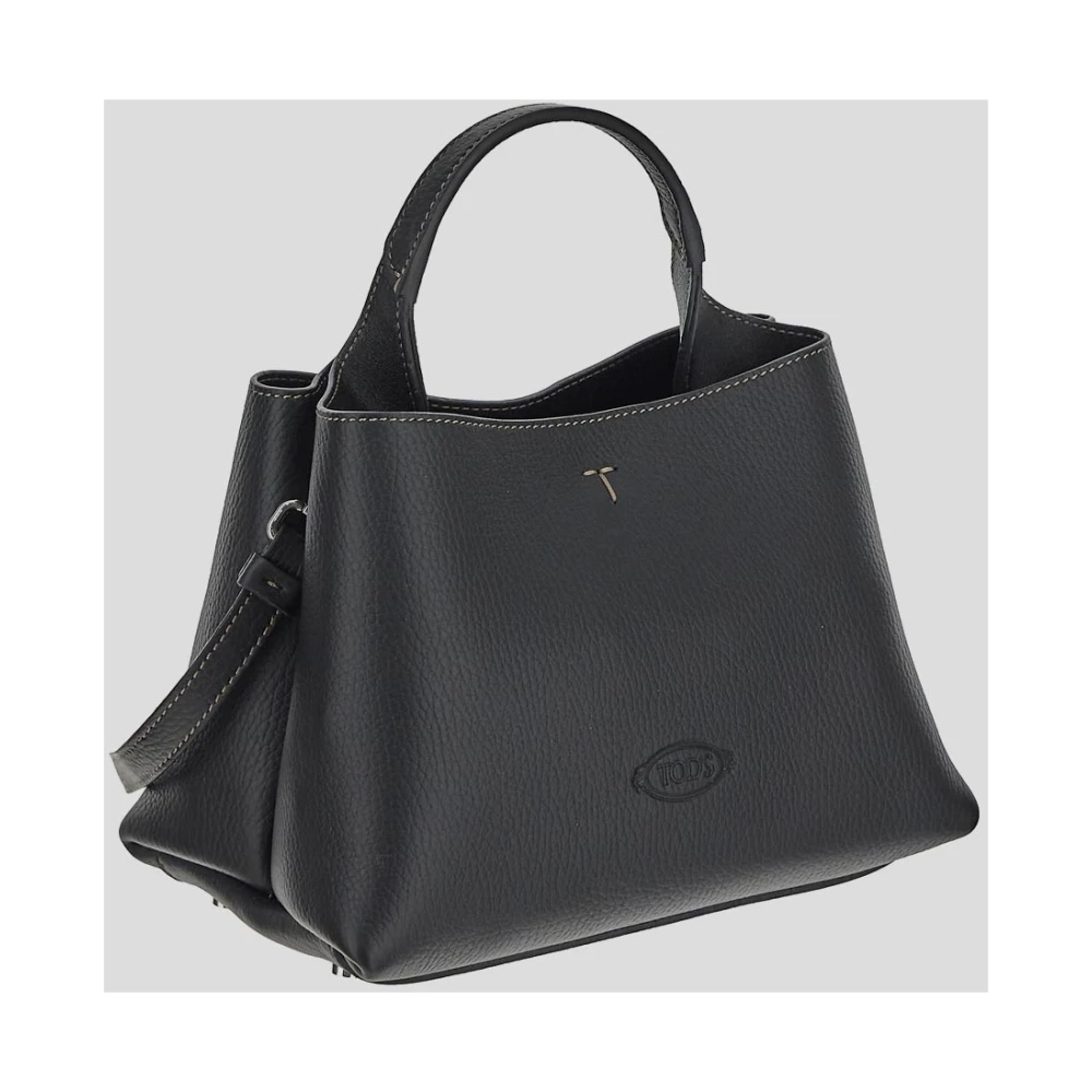 TOD'S Leren Logo Tas Black Dames