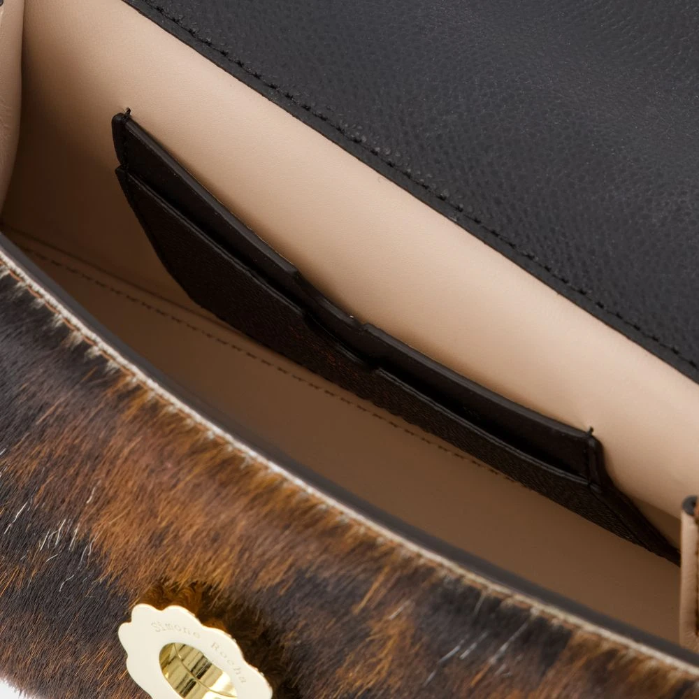 Simone Rocha Neutrale Leren Crossbody Tas Brown Dames
