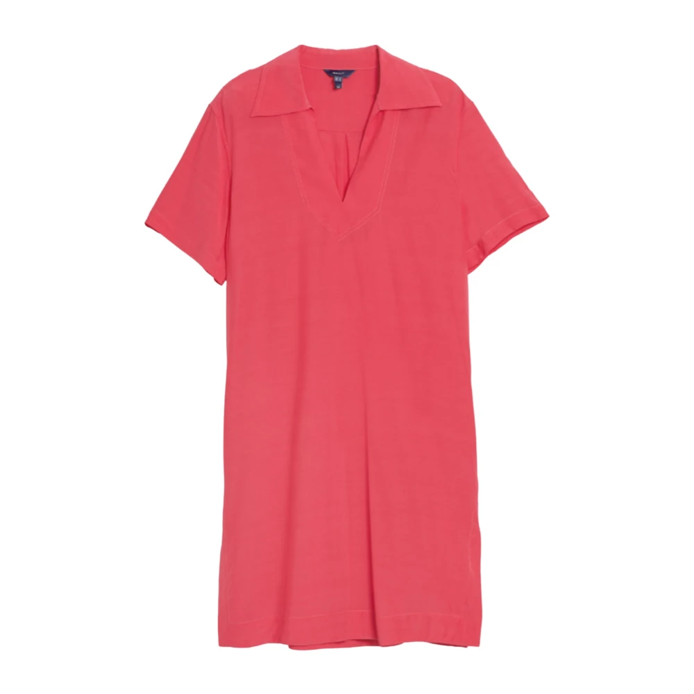 Gant Casual tuniekjurk met V-hals Red Dames