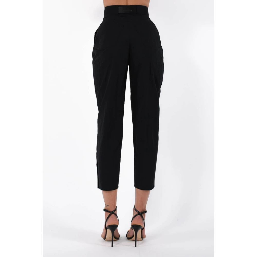 Elisabetta Franchi Technische zeilbroek met riem Black Dames