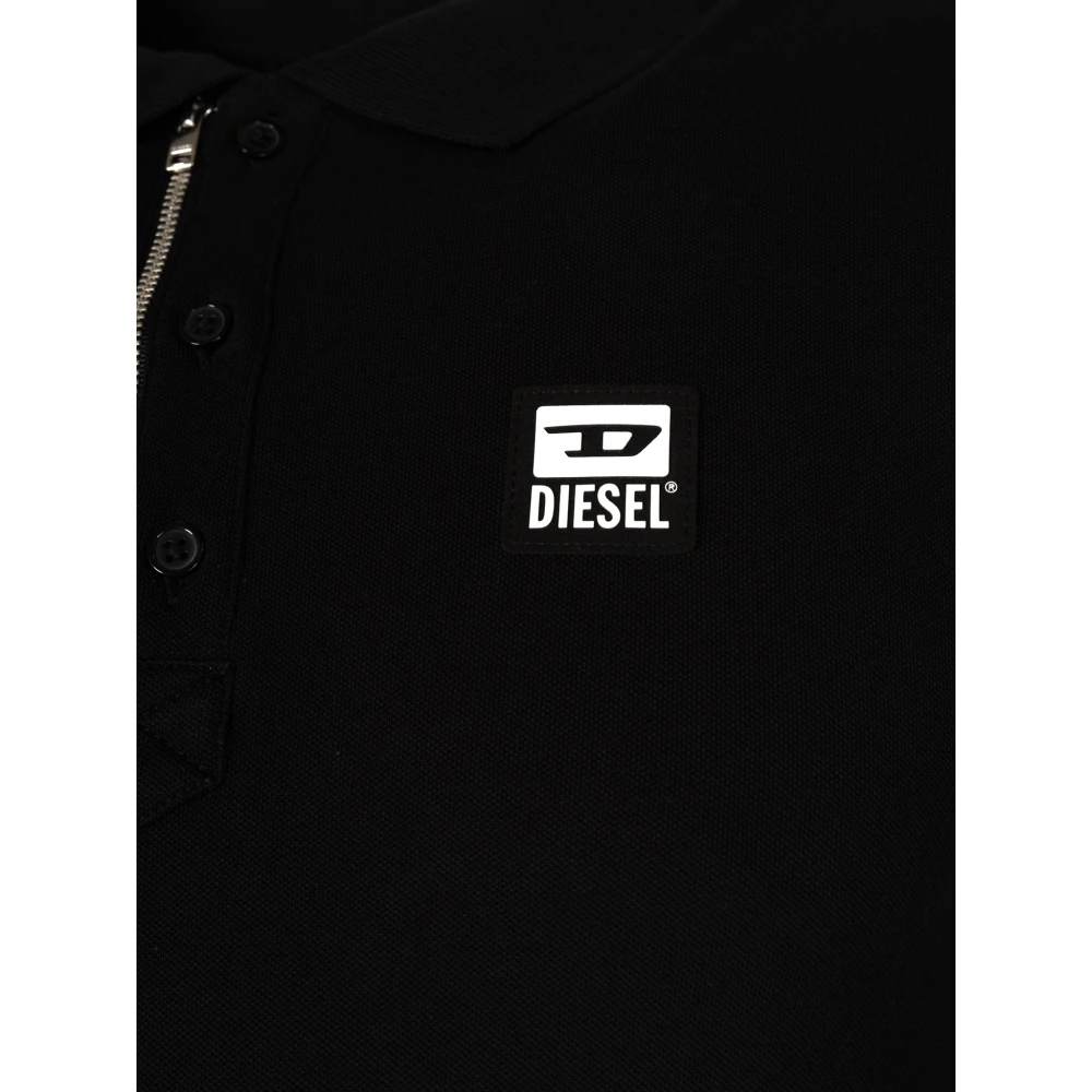 Diesel Polo Shirts Black Heren