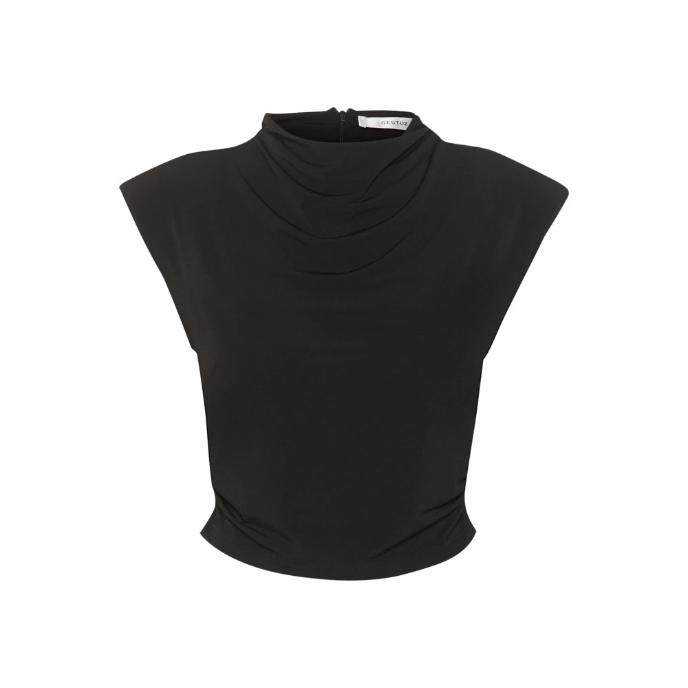 Gestuz Moderne Zwarte Top Blouse Black Dames