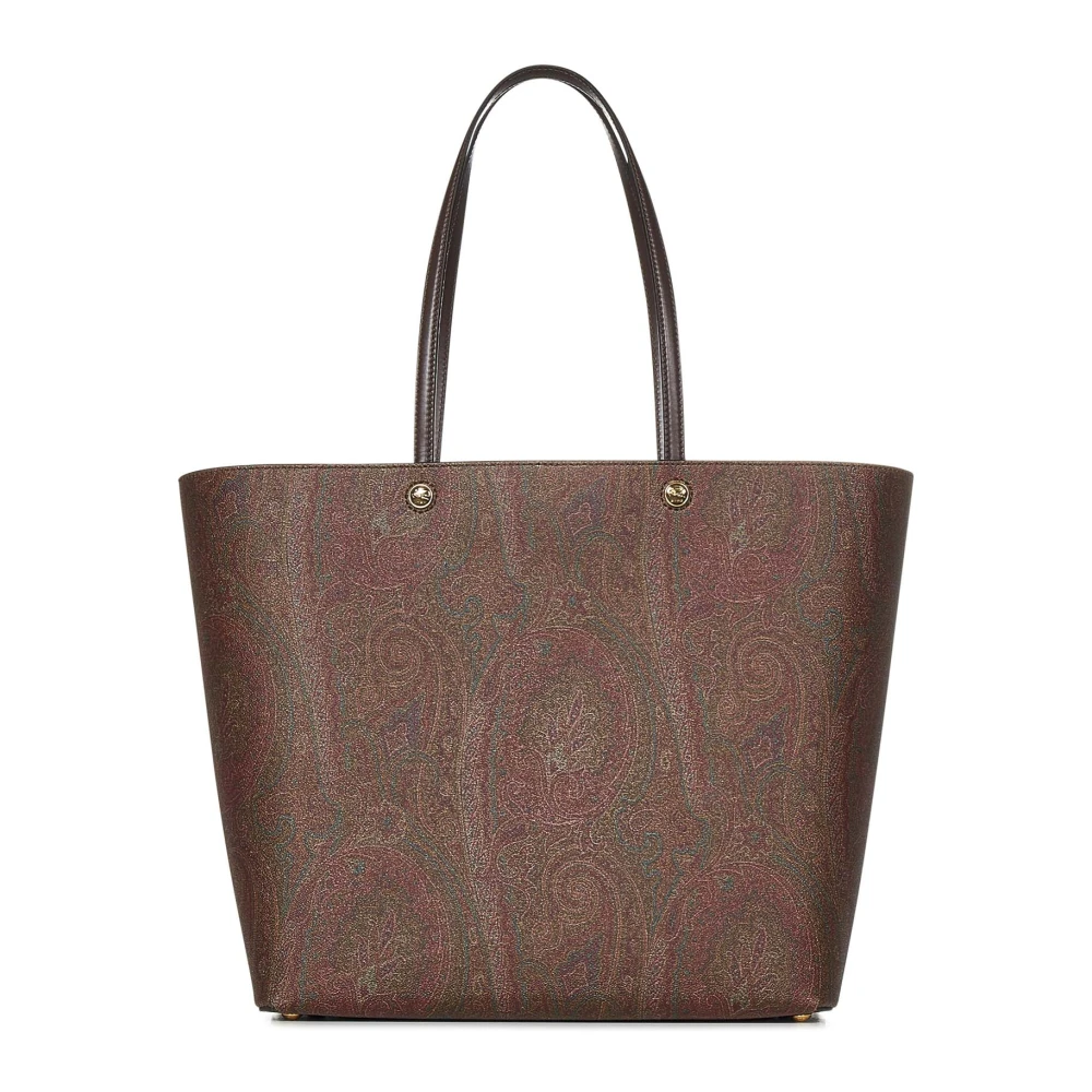 ETRO Bruine Paisley Jacquard Schoudertas Brown Dames