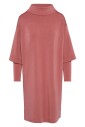 robe-courte-en-scuba-avec-col-montant