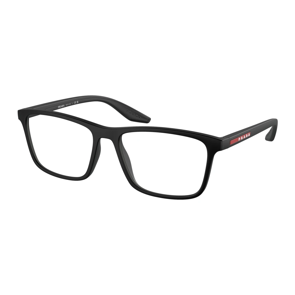 Prada Linea Rossa Men's Black Ps 01Qv Dg01o1 Man Optical Frames Nylon Pillow Normal - Image 3