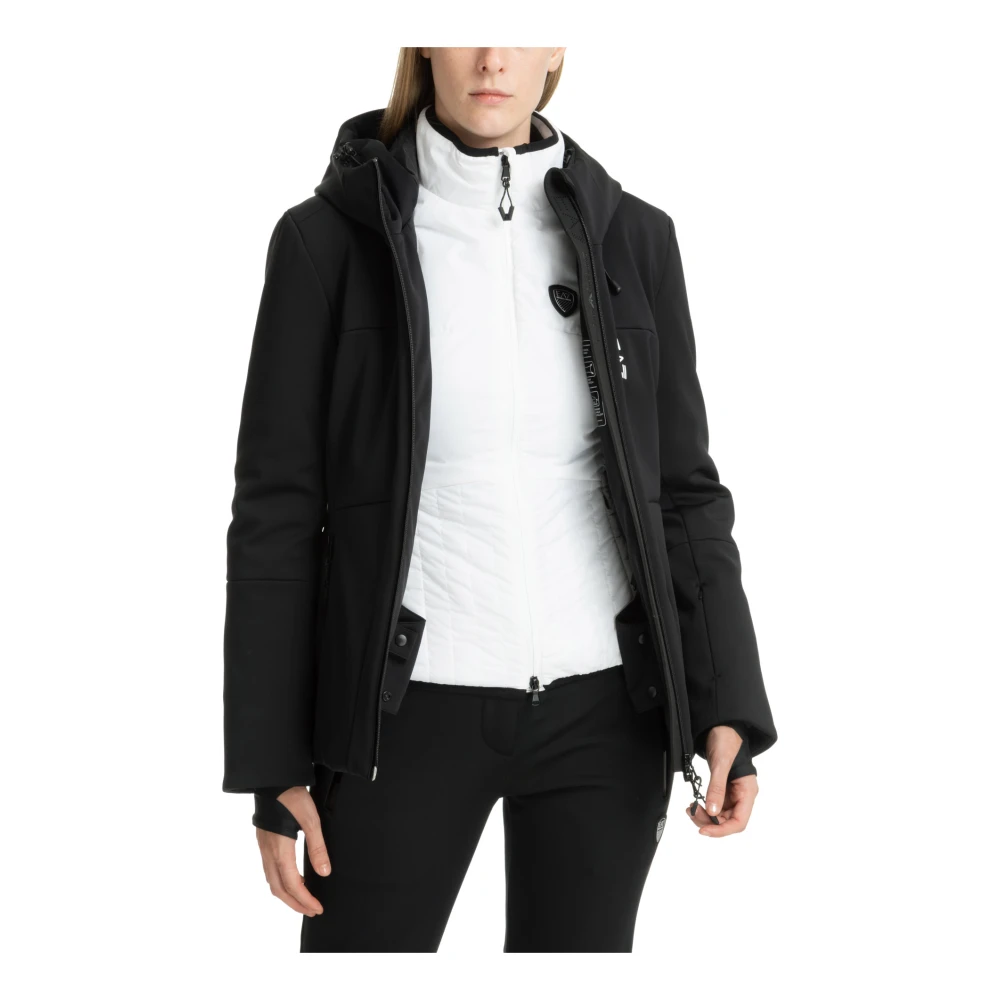 Emporio Armani EA7 7-Delig Ski Suit met Capuchon Black Dames