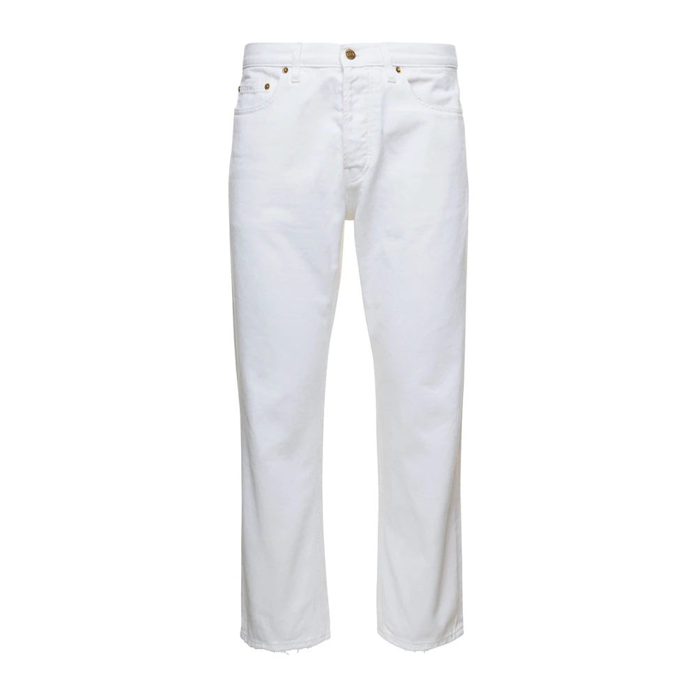 Golden Goose White Skate Dyed Bull Denim Jeans White Heren