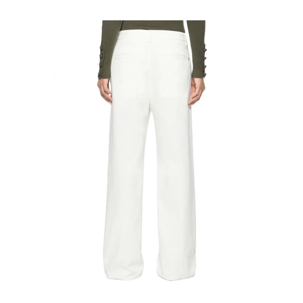 Dondup Katoenen Casual Broek White Dames