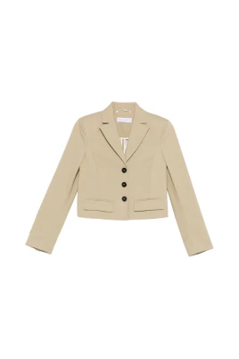 Cropped Buttoned Blazer