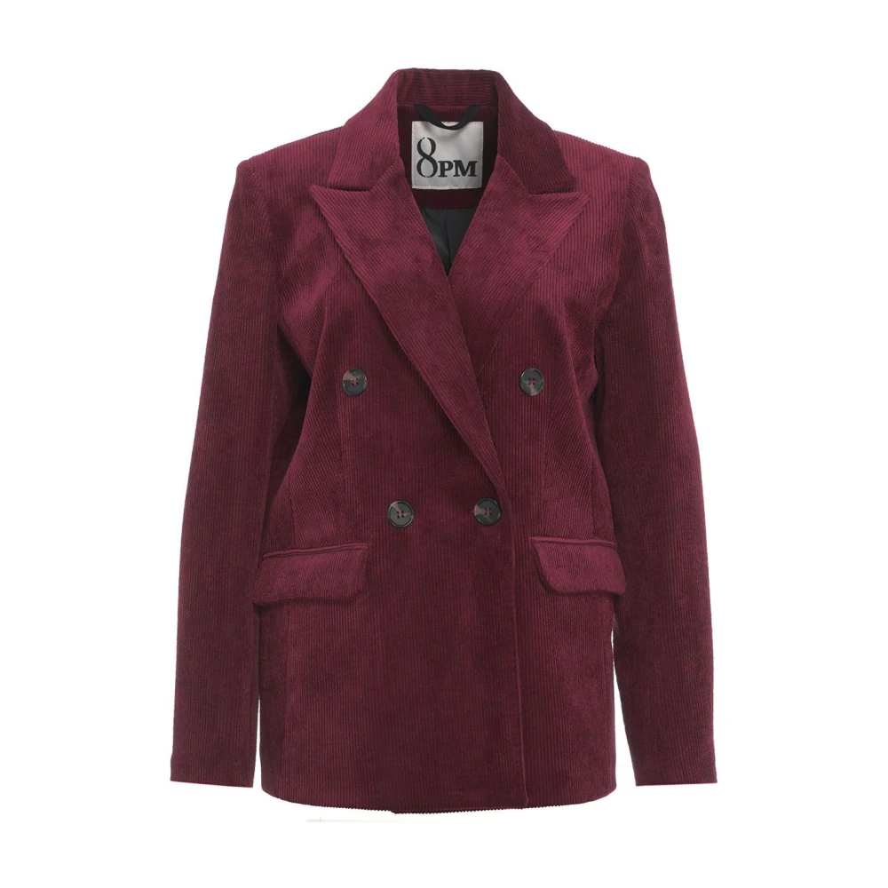 8pm Rode Corduroy Blazer Lafayette Red Dames