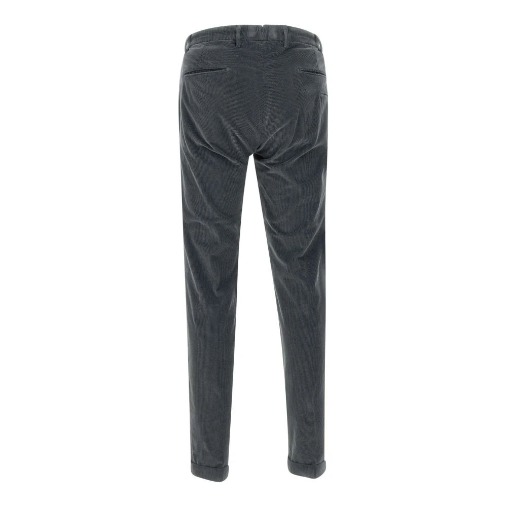 Briglia Ribfluwelen Katoenen Broek Grijs Gray Heren