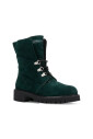 bottines-en-cuir-vert-avec-fourrure